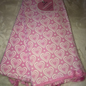 Pink Hearts Valentine's Day Kitchen‎ Towel Set (2) New